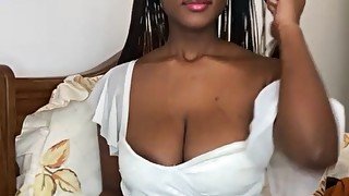 Beautiful ebony angel sexy hot dress