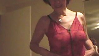 Cougar wife of my uncle gives me blowjob on POV hot video