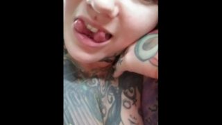 Split tongue milf, wanna watch me play?