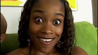 Pussy fucked ebony teen rides cock