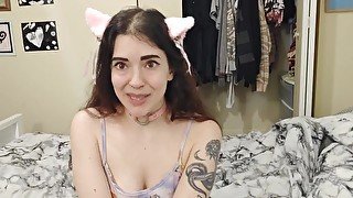 your cat girl wants to cum with you