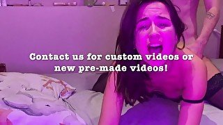 Insane ahegao slut makes him cum twice in 20 minutes