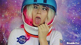 Beautiful Space Ahegao Agony FULL VID Masturbation Spit Fetish Drool