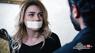 Armenian Woman Tape Gagged And Blindfolded