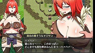 【#04 レベッカと淫呪の剣(体験版)実況】爆乳女剣士が背後からおっぱい揉まれたり、売春宿でフェラさせられたり・・(巨乳女戦士ファンタジーエロゲー RPG Hentai game)