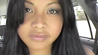 Nineteen year old Latina Angelique is a Roadside Cocksucker