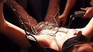 Milf loves suspension bondage and toys