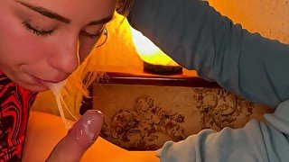 Closeup wet sloppy Facefuck BEST BLOWJOB EWER