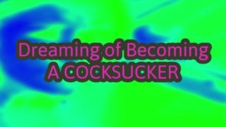 Dreaming that your girlfriend turns into a shemale and takes you to suck your first cock