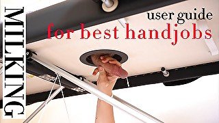 MILKING TABLE GLORY HOLE - User guide for best HANDJOBS