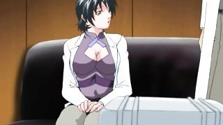 Tied up anime gets mouth fucked