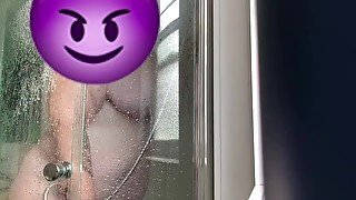 BBW Has fun in the shower