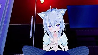 【REAL POV】Okayu does catgirl things HOLOLIVE VTUBER HENTAI