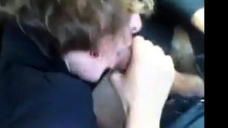 ex colleague sucking me in my car