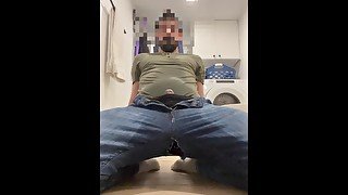 Piss in jeans and butthole plugging