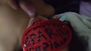 Blowjob bandaged a latín teen