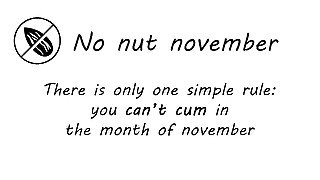 No nut november - You can't cum, I can! - Cinnamonbunny86