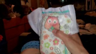 Diaper Smex (with used girls Goodnites)