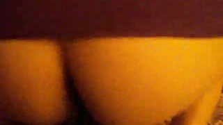 Chubby Caucasian bitch bounces her ample booty on my hard BBC