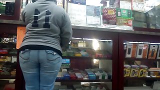 Candid Whooty Wedgie Jeans