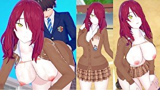 【エロゲーコイカツ！】食戟のソーマ 小林竜胆3DCG巨乳アニメ動画[Hentai Game Koikatsu! Food Wars! Rindou Kobayashi(Anime 3DCG Video