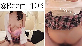 【スマホ撮影】ぱいぱんJKとせっくす（ゴム無し/中出し）/日本人/4K video /ハメ撮り/中出し/素人/NTR/巨乳/新人pornhuber /高画質