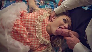 Cute Teen Gets Fucked Hard In Bed With Carmen Callaway