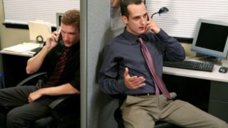 Kinky coworkers Shane Matthews and Kale Ryan fuck hard