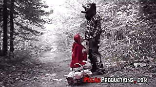 Cosplay fucking in the woods with redhead chick Brind Love