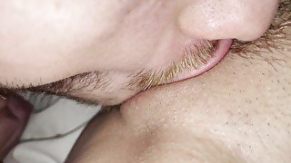 Boyfriend PUSSY WORSHIPPING Girlfriends petite pink white girl pussy