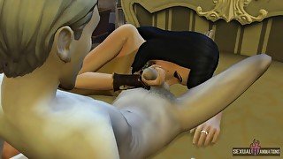 Goth Fucks Old Vampire, Old Man Fucks Her Hard - Sexual Hot Animations