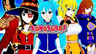 KONOSUBA HENTAI COMPILATION (Aqua, Megumin, Darkness, Wiz, Sylvia