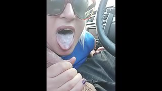 Good Girls Swallow - Amateur Car Blowjob - Princess Poppy