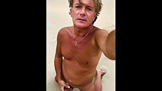 Ultimateslut Christophe NUDE BEACH PART 19 FINAL ORGASM