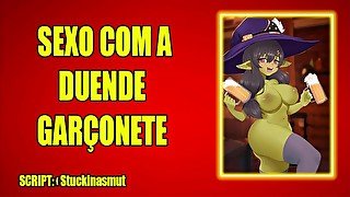 (AUDIO EROTICO) FODENDO A GARÇONETE DUENDE