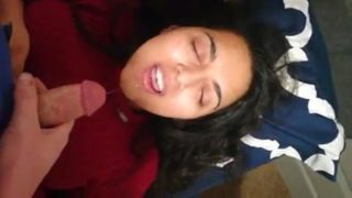 Cumshot face 5