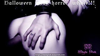 Anal horror whore Halloween buttslut Skyla Pink