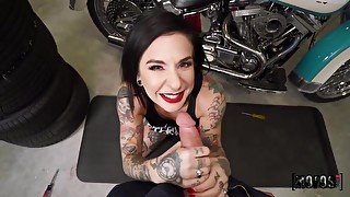 Squirting Biker Babe Fucks The Mechanic - Van Wylde And Joanna Angel