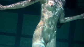 Polcharova stipping and enjoying underwater swimming