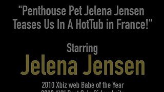 Penthouse Pet Jelena Jensen Teases Us In A HotTub in France!