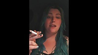 Smoking in the car with my friend