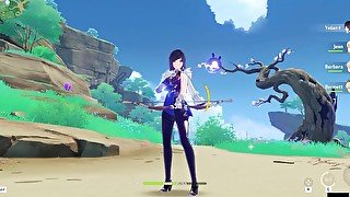 Yelan - Genshin Impact ryona + ragdoll リョナ - Japanese 日本語/ Korean 한국어/ English/ Chinese 中文