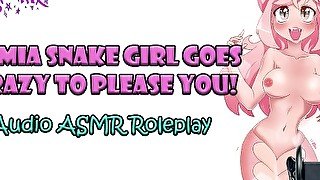 ASMR - Sexy Lamia Snake Girl Goes Crazy To Please You! Audio Roleplay