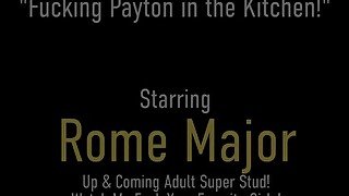 Super Busty Payton Sin Claire Gets Facial From Stud Rome Major In Kitchen!