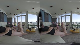 Skinny Pale Ingrida Giving Me Risky Public Rooftop Blowjob Getting Caught Letting Me Cum On Her Tits