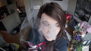 Miss Alina Paige smoking (Non-Nude)