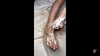 Dirty Creamy Feet: A Foot Fetish Delight!