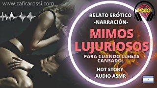 Mimos Lujuriosos Para Cuando Llegas A Casa Cansado  Relato Erótico Narrado  AUDIO ONLY  ASMR