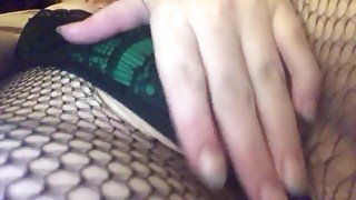 Solo rubbing juicy pussy