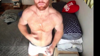 Ginger Hunk Seth Forena Bed Jerks his Cock Until He Cums